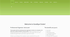 Desktop Screenshot of goodbyeclutter.ca