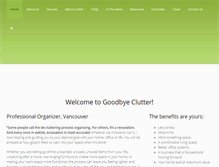 Tablet Screenshot of goodbyeclutter.ca